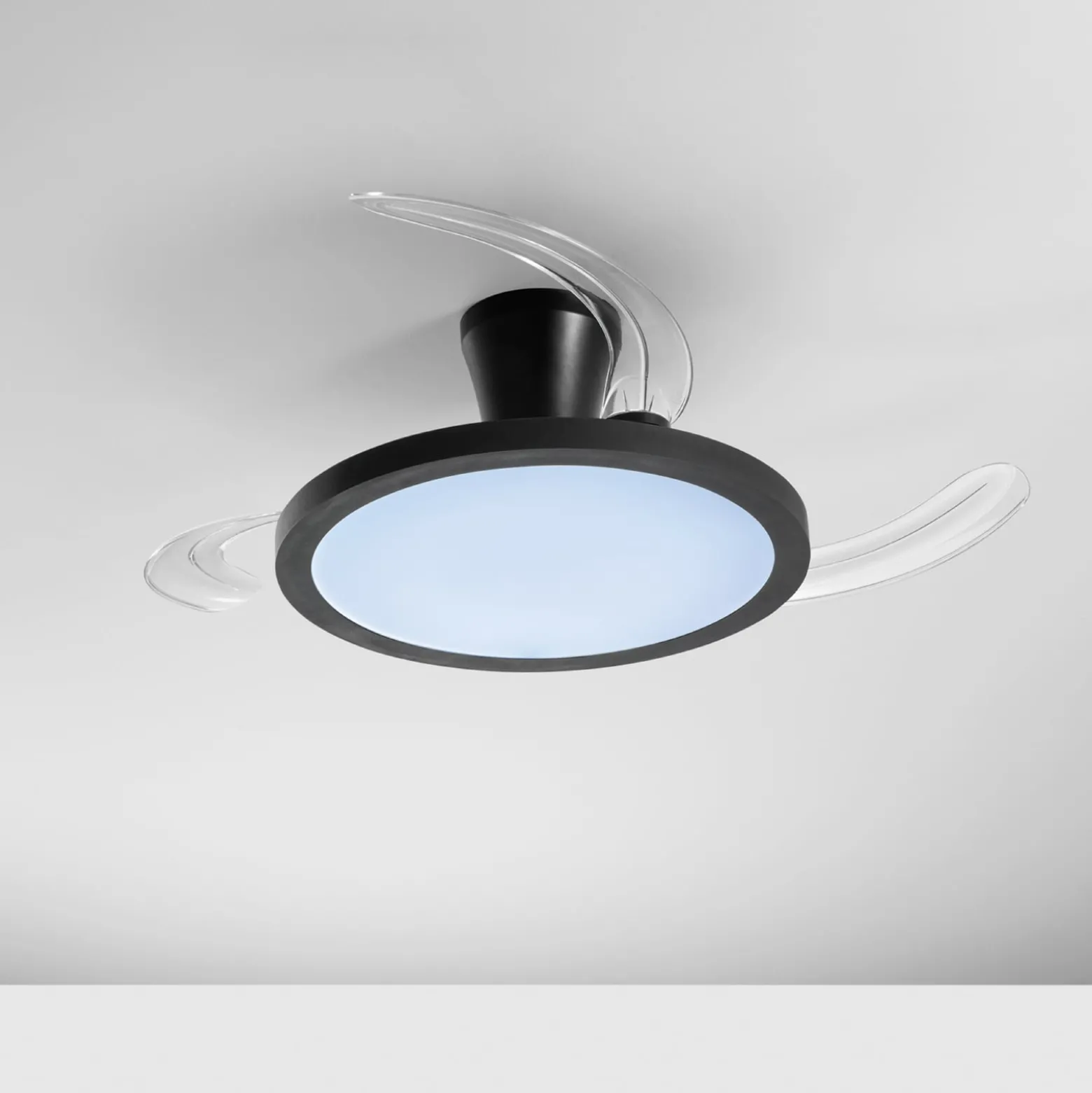 LED-Deckenventilator Condor, schwarz Ø 106 cm CCT RGB, leise