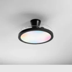 LED-Deckenventilator Condor, schwarz Ø 106 cm CCT RGB, leise