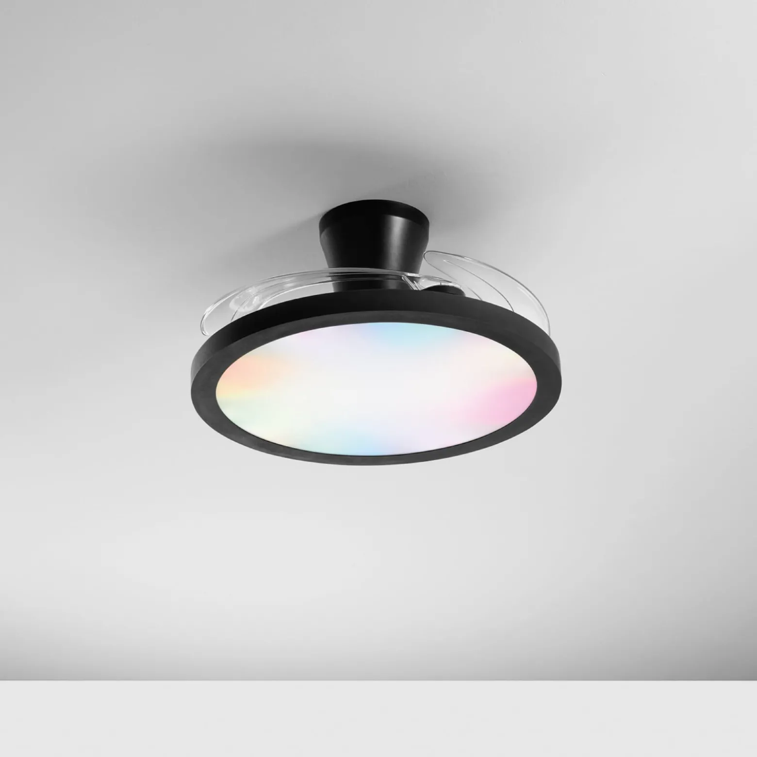 LED-Deckenventilator Condor, schwarz Ø 106 cm CCT RGB, leise