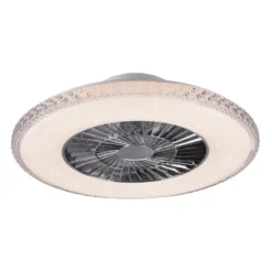 LED-Deckenventilator Harstad, Kristallrahmen