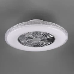 LED-Deckenventilator Harstad, Kristallrahmen
