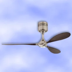LED-Deckenventilator HELICO PADDEL, nussbaum, Ø 132 cm leise