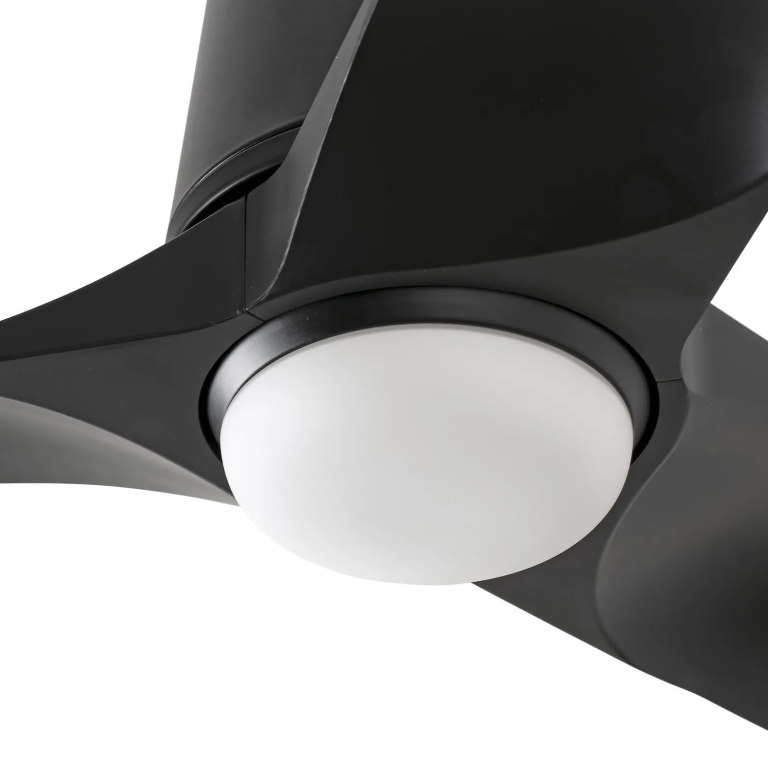LED-Deckenventilator Hey, schwarz, DC, leise, Ø 90 cm, CCT