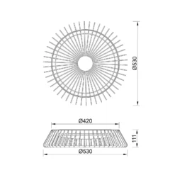 LED-Deckenventilator Himalaya Mini, schwarz, DC, leise, CCT
