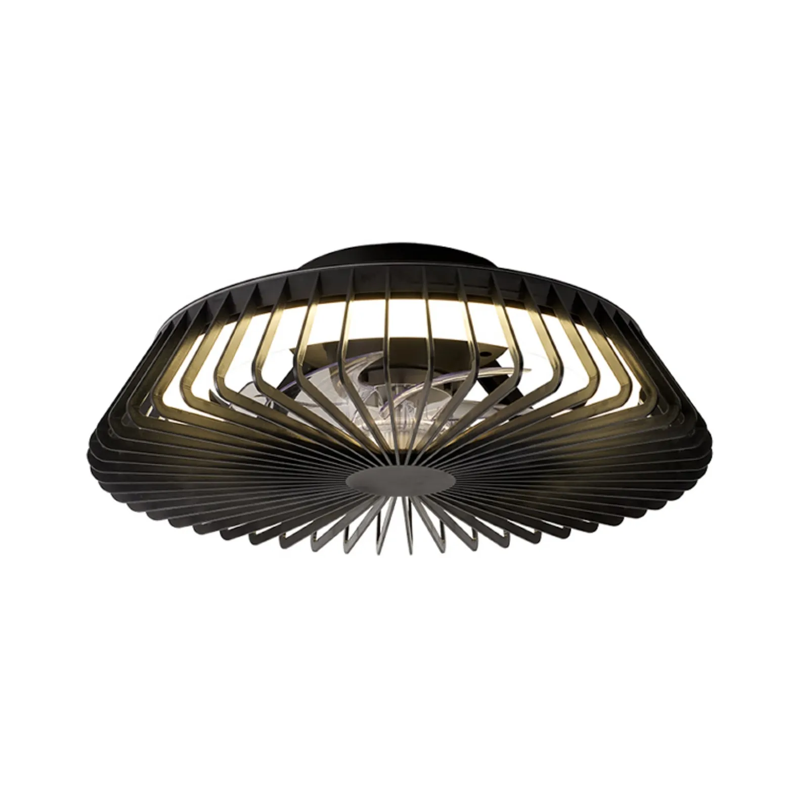 LED-Deckenventilator Himalaya Mini, schwarz, DC, leise, CCT