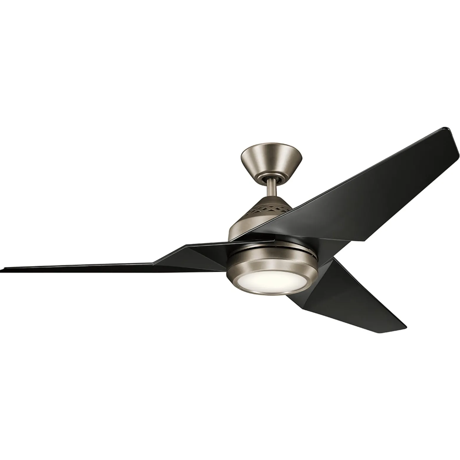 LED-Deckenventilator Jade, schwarz, leise, Ø 152 cm, 60 W