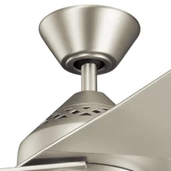 LED-Deckenventilator Jade, silber, leise, Ø 152 cm, 60 W