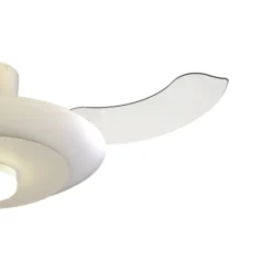 LED-Deckenventilator Kyoto, weiß, DC, leise, CCT, 106 cm