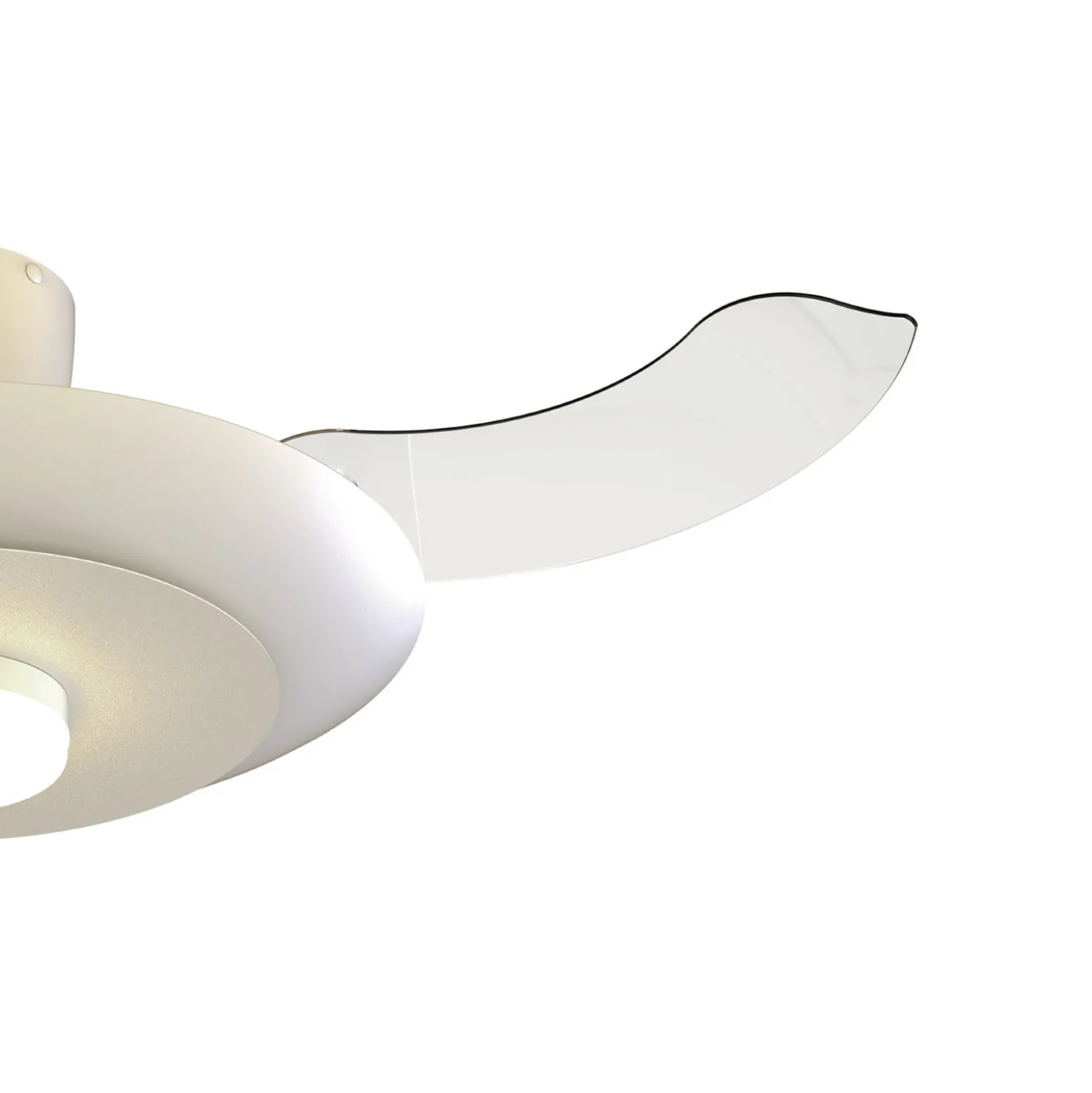 LED-Deckenventilator Kyoto, weiß, DC, leise, CCT, 106 cm