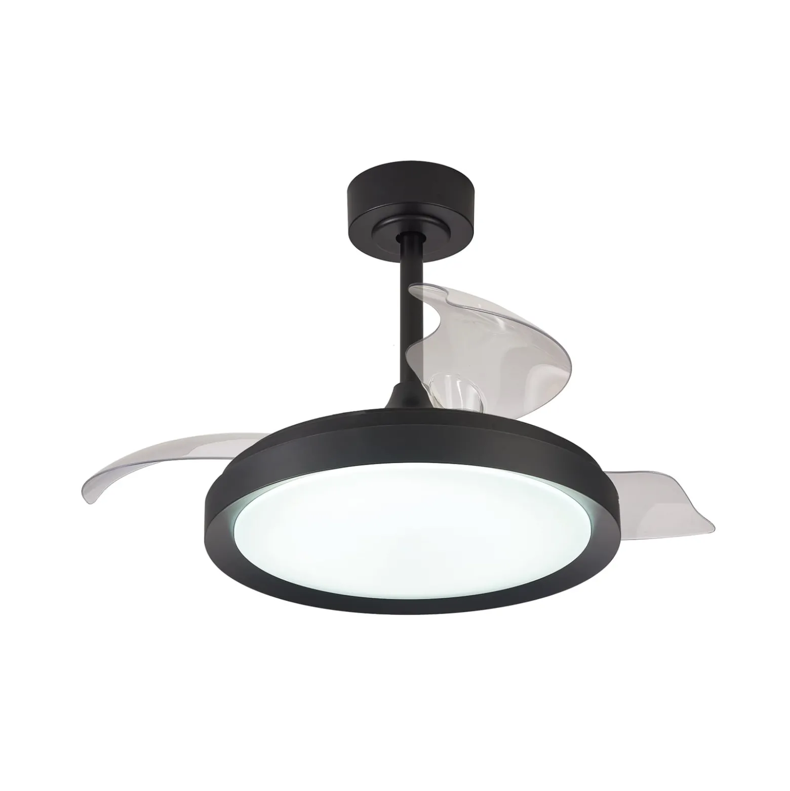 LED-Deckenventilator Mistral Mini schwarz DC leise Ø91cm CCT