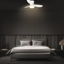 LED-Deckenventilator Pan, DC-Motor, weiß, Ø 60 cm, CCT