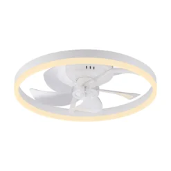 LED-Deckenventilator Rita weiß, CCT, Fernbedienung, Ø 50 cm
