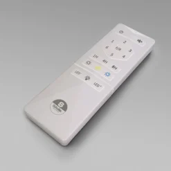 LED-Deckenventilator Siroco, weiß/holz hell Ø 132 cm, leise