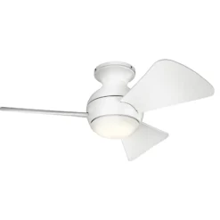 LED-Deckenventilator Sola, IP23 weiß matt