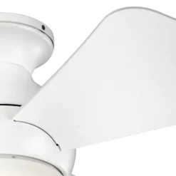 LED-Deckenventilator Sola, IP23 weiß matt