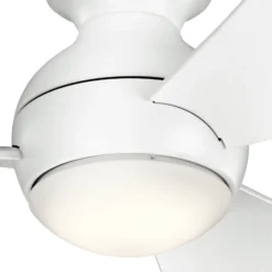 LED-Deckenventilator Sola, IP23 weiß matt