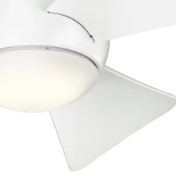 LED-Deckenventilator Sola, IP23 weiß matt
