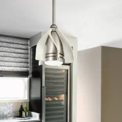 LED-Deckenventilator Terna nickel/creme