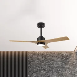 LED-Deckenventilator Thai holz DC-Motor leise Ø 122 cm CCT