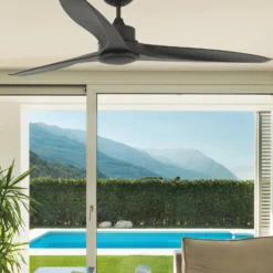 LED-Deckenventilator Tonic, dunkelbraun