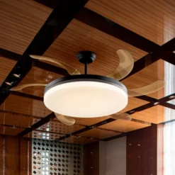 LED-Deckenventilator Vento schwarz/bronze/rauch Ø 150, leise