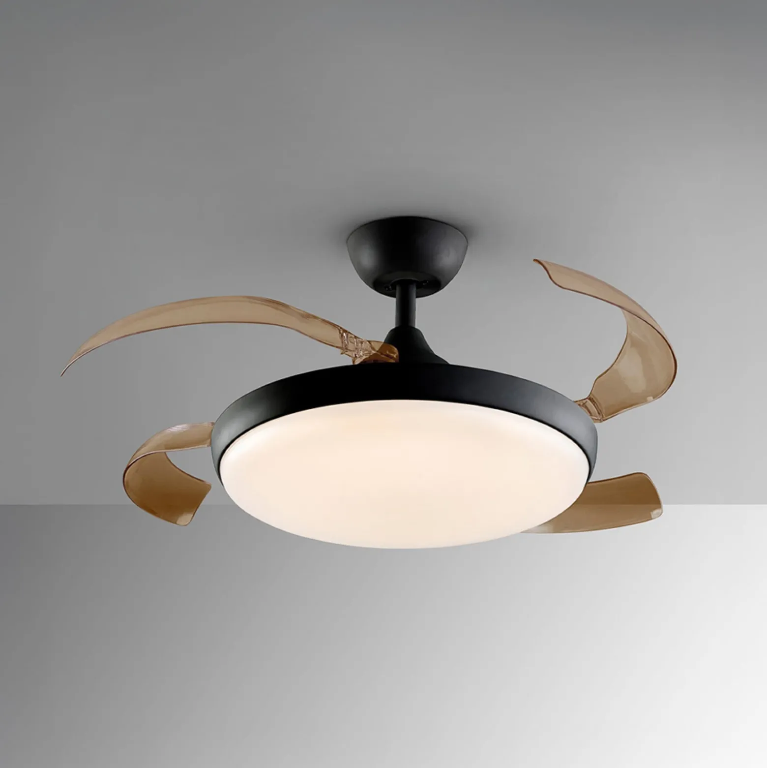 LED-Deckenventilator Venturi schwarz/rauch DC Ø 106 cm leise