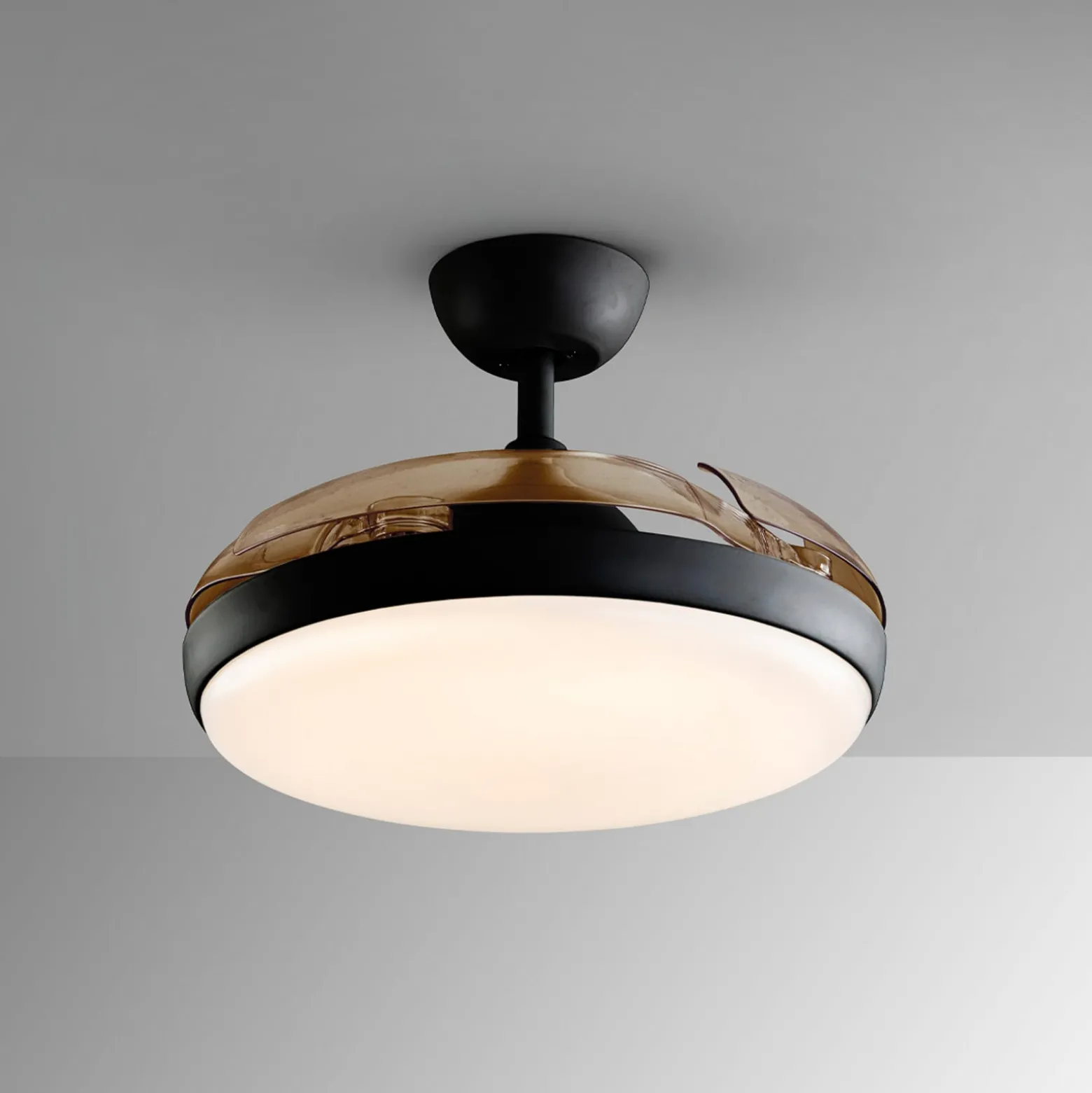 LED-Deckenventilator Venturi schwarz/rauch DC Ø 106 cm leise