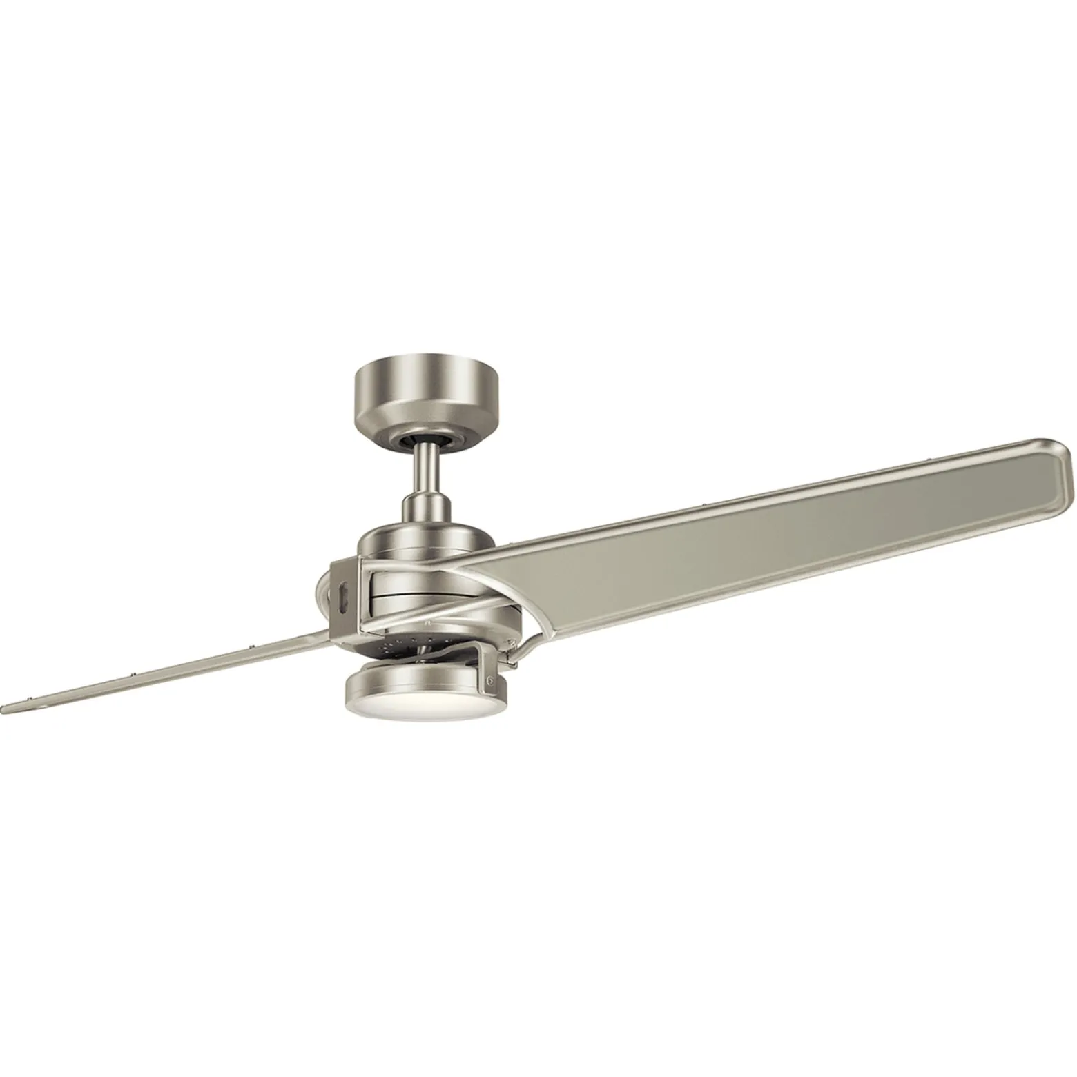 LED-Deckenventilator Xety, nickel/creme