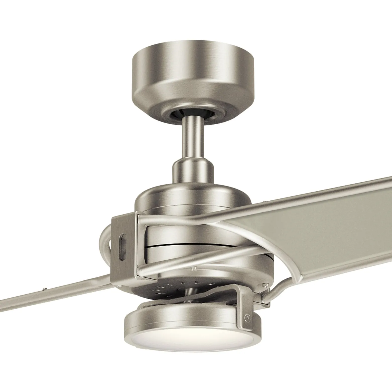 LED-Deckenventilator Xety, nickel/creme