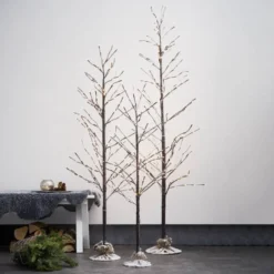 LED-Dekobaum Tobby Tree IP44 braun Höhe 150cm