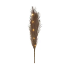 LED-Dekofeder Plumes, braun, 3 Zweige, 15-flg., Polyester