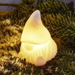 LED-Dekofigur Coco, weiß, Höhe 13 cm, Wachs, Batteriebetrieb