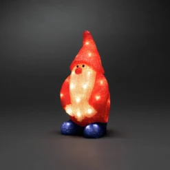 LED-Dekofigur Weihnachtsmann rot IP44 Höhe 36 cm