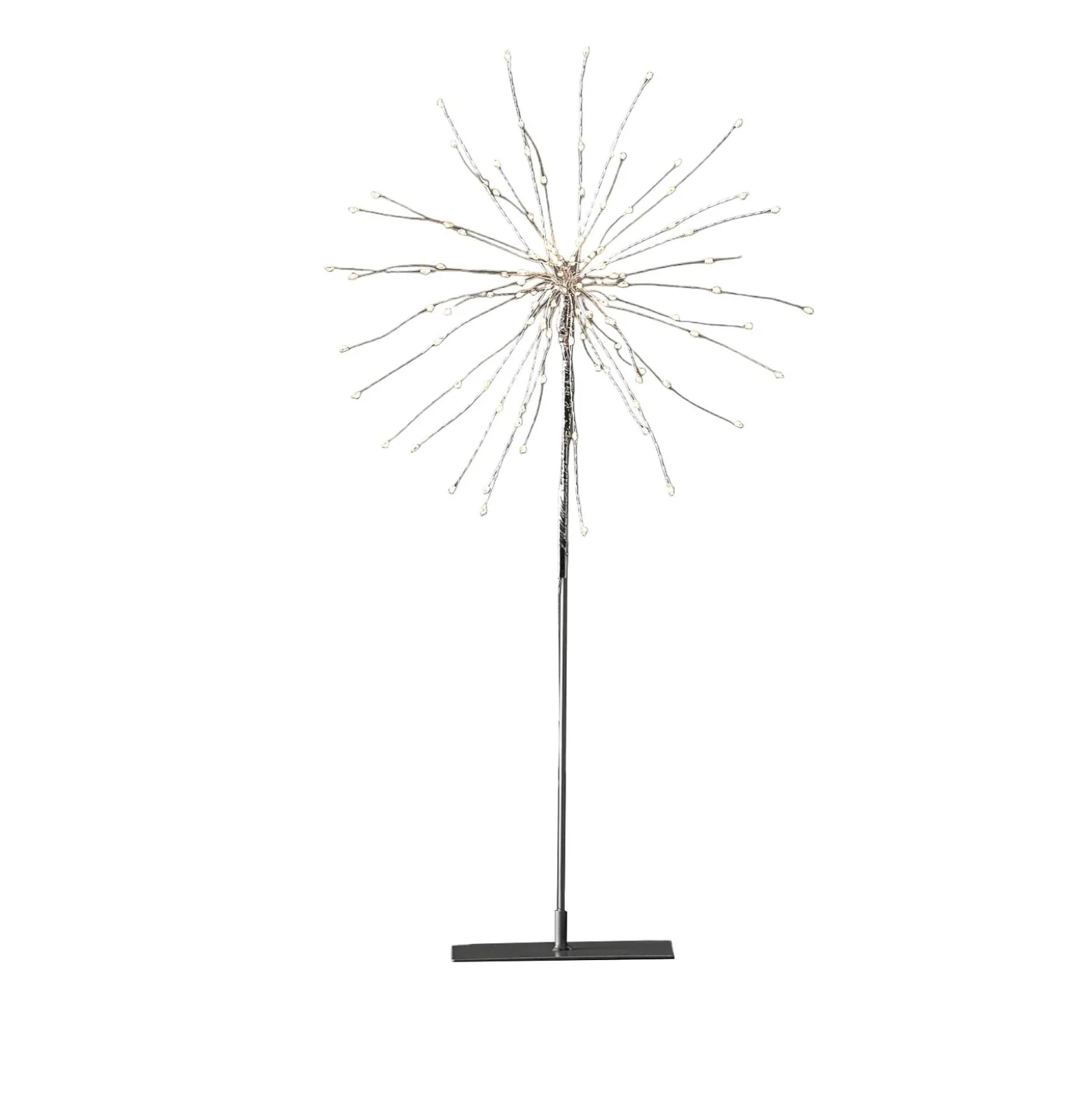 LED-Dekoleuchte Firework 3D silbergrau Höhe 50cm
