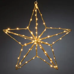 LED-Dekoleuchte Goldstern 37x36 cm