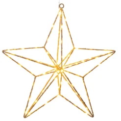 LED-Dekoleuchte Goldstern 37x36 cm