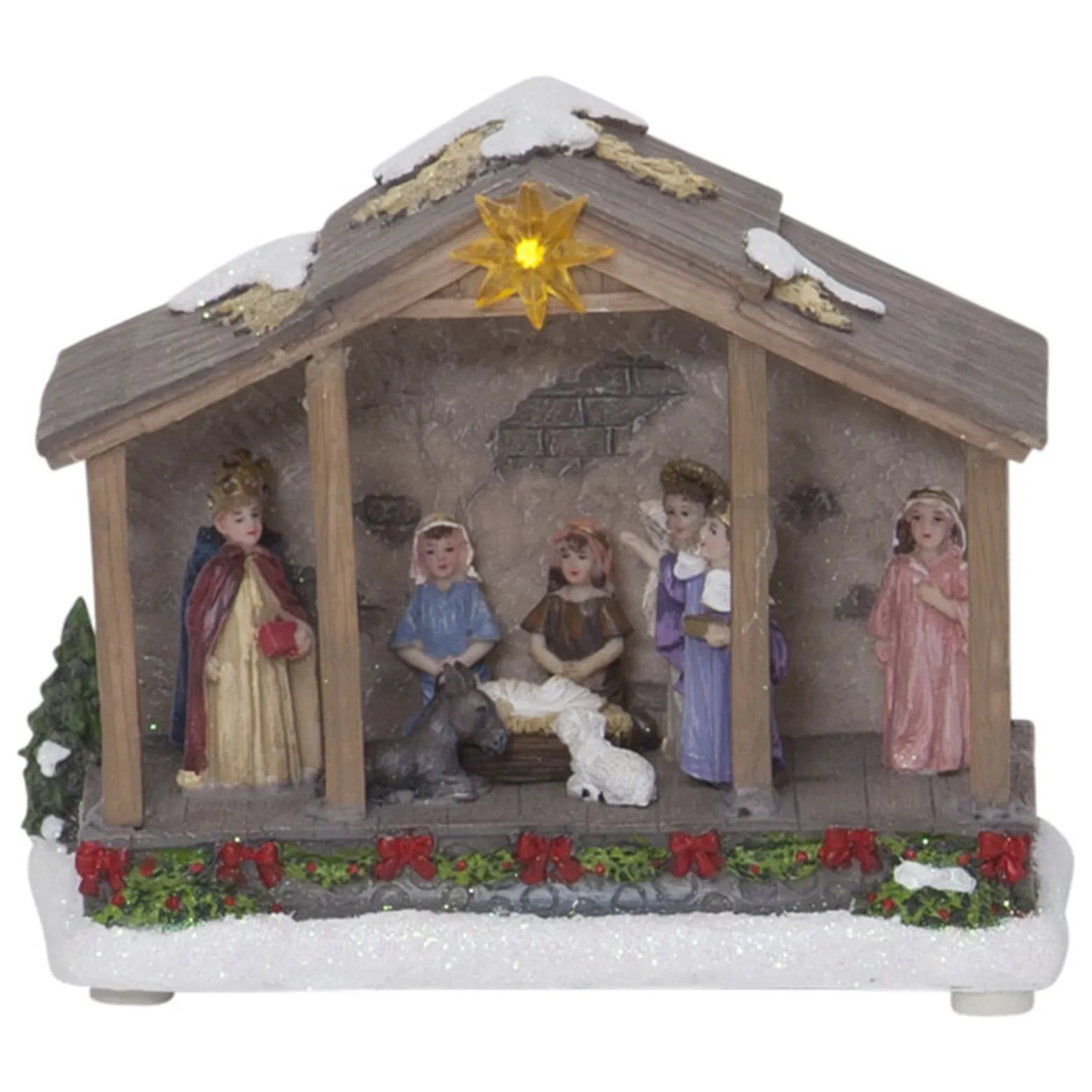 LED-Dekoleuchte Nativity, Batteriebetrieb, 19 cm