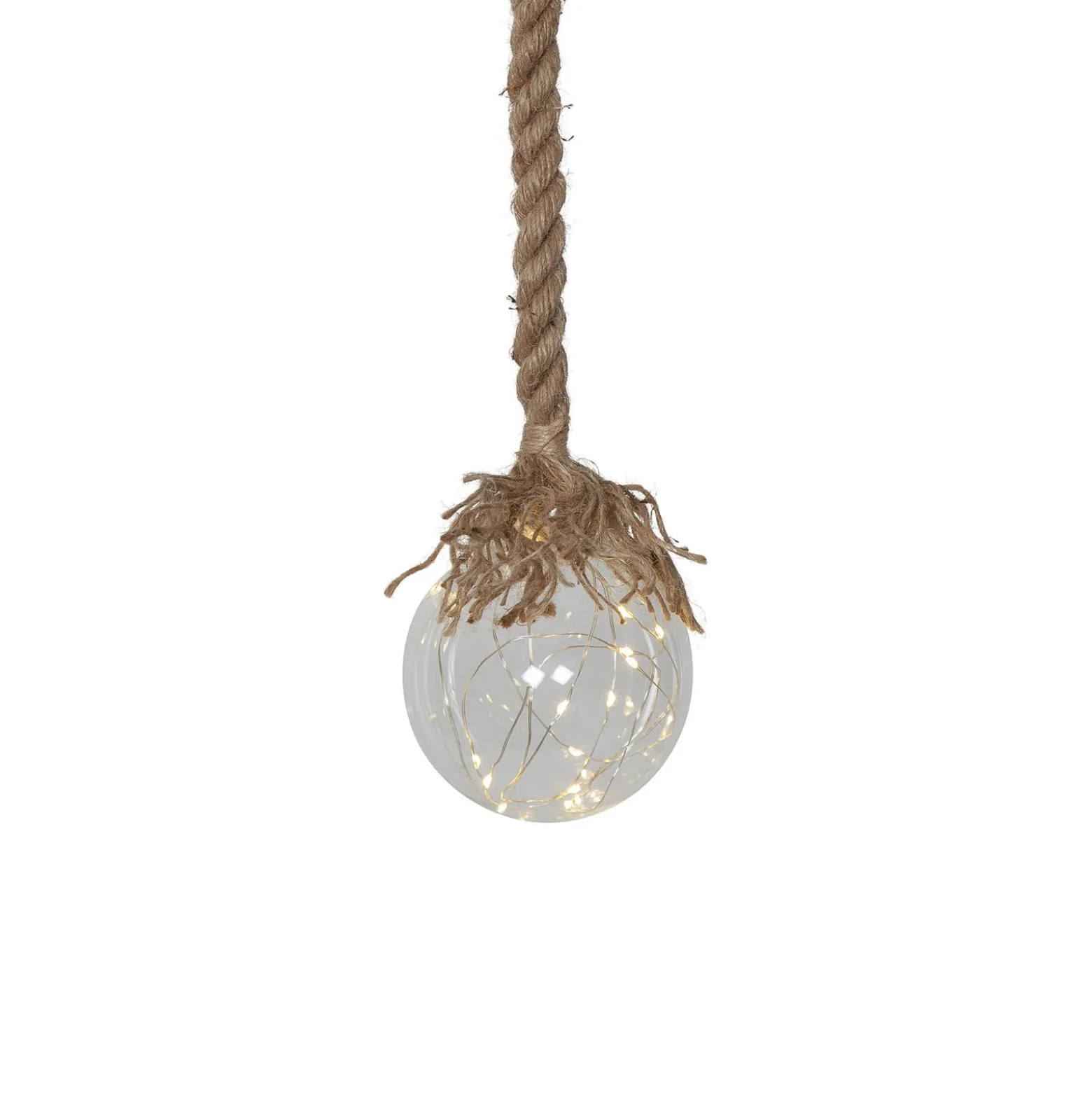 LED-Dekorationsleuchte Jutta, Glaskugel Ø 10 cm
