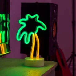 LED-Dekorationsleuchte Palme, batteriebetrieben