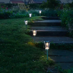 LED-Deko-Solarleuchte 5146408 mit Erdspieß 8er-Set