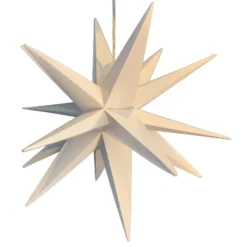 LED-Deko-Stern, 18-Zacker, Ø 25 cm, weiß