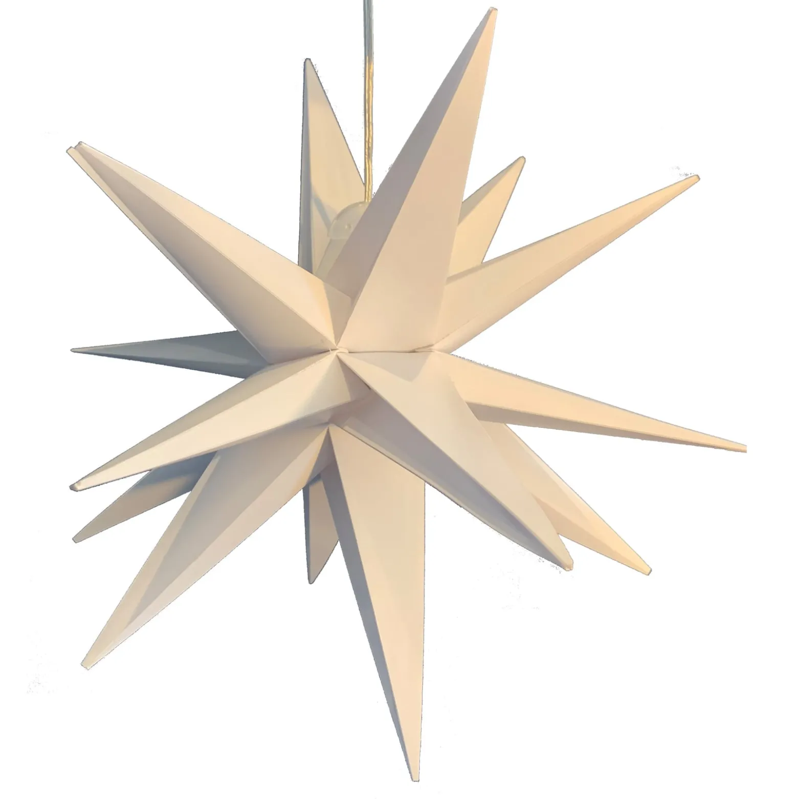 LED-Deko-Stern, 18-Zacker, Ø 25 cm, weiß