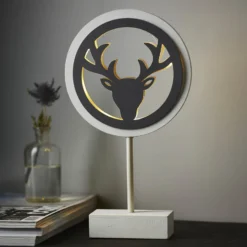 LED-Deko-Tischleuchte Woodworks