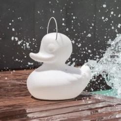 LED-Designleuchte DUCK-DUCK S für außen in Weiß