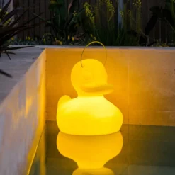 LED-Designleuchte DUCK-DUCK XL für außen in Gelb
