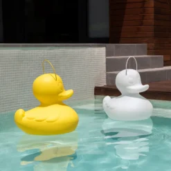 LED-Designleuchte DUCK-DUCK XL für außen in Weiß