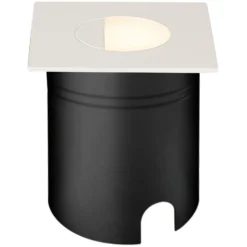 LED-Einbauleuchte Aspen, Diffusor, eckig, weiß