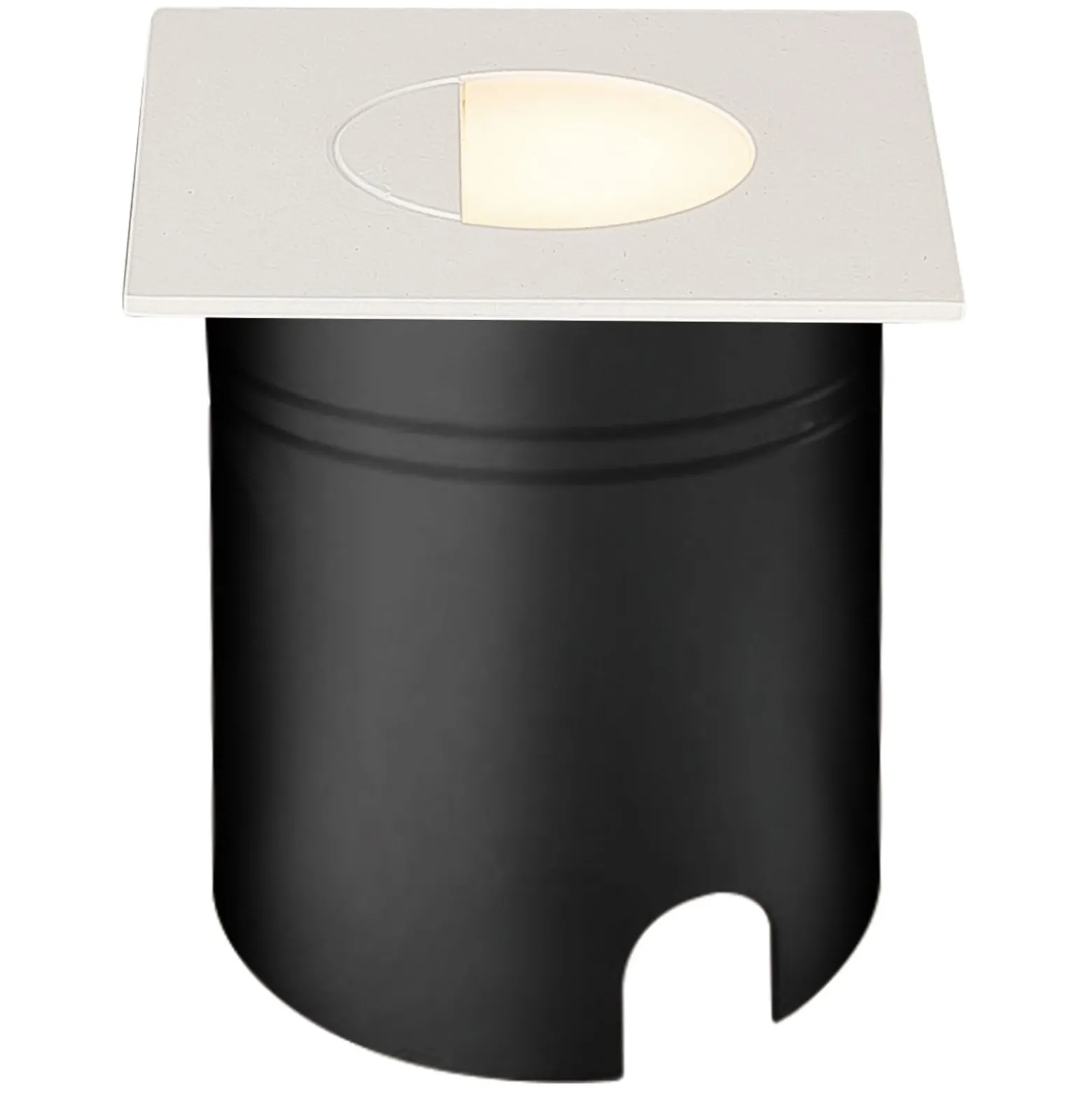 LED-Einbauleuchte Aspen, Diffusor, eckig, weiß
