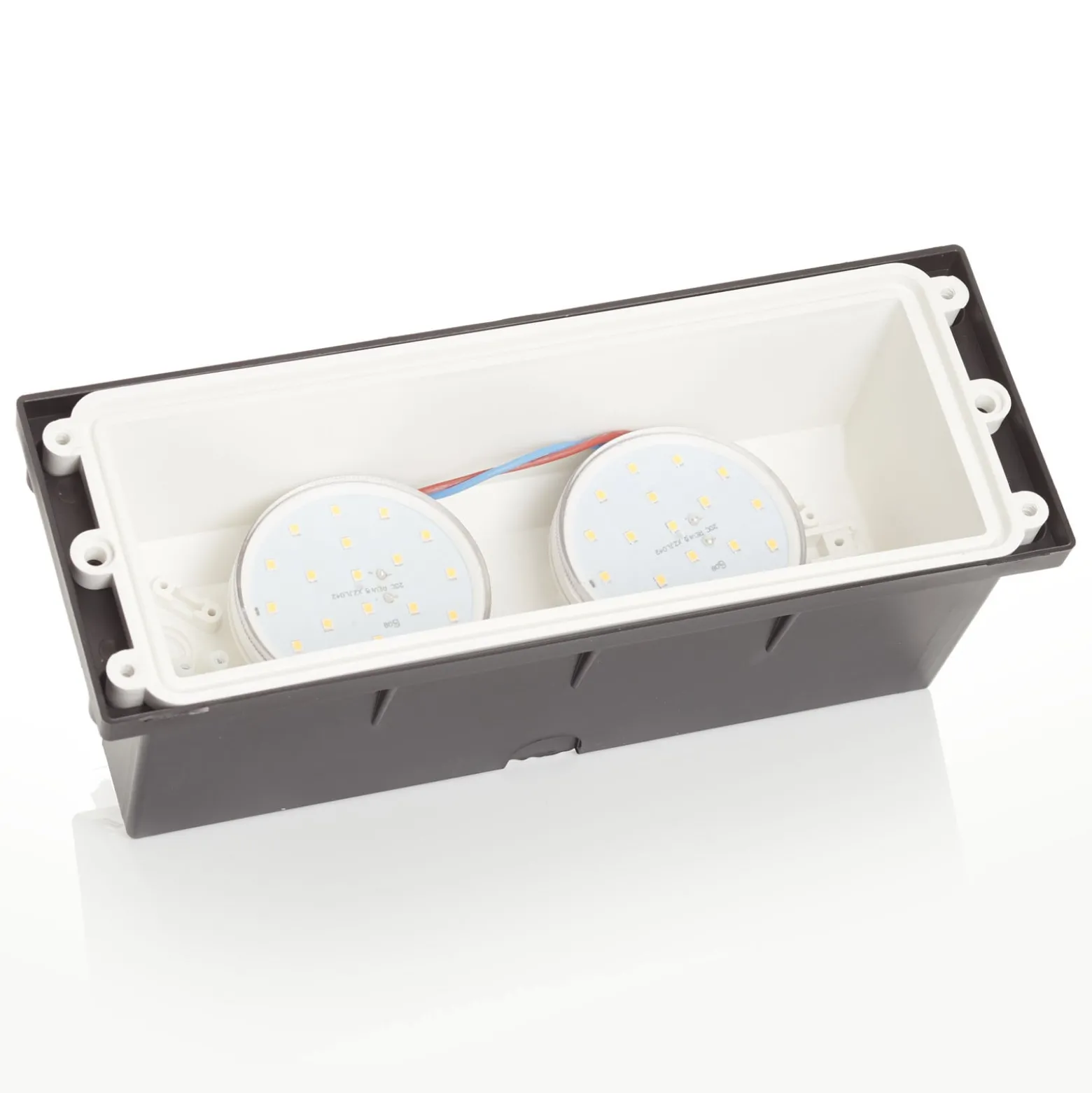 LED-Einbauleuchte Leti 300-VP schwarz 2x3W CCT