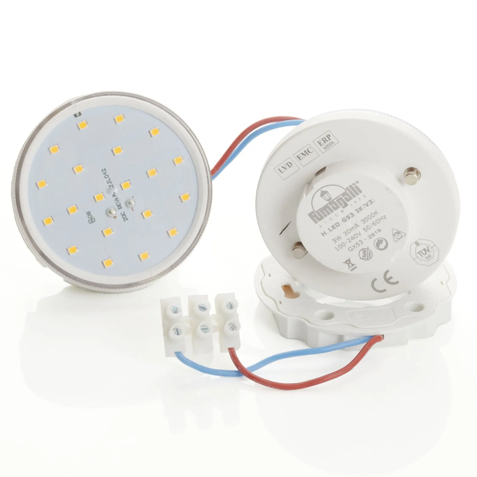 LED-Einbauleuchte Leti 300-VP schwarz 2x3W CCT